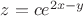 $z=ce^{2x-y}$