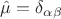 $\hat{\mu}=\delta_{\alpha\beta}$