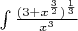 $\int \frac{{(3+x^{\frac {3} {2}}})^{\frac{1}{ 3}}}{x^3}$