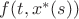 $f(t,x^{*}(s))$