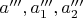 $a''',a_1''',a_2'''$