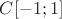 $C[-1;1]$