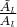 $\frac{\tilde A_l}{A_l}$