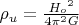 ${\rho }_{u}=\frac{{{H}_{o}}^{2}}{4{\pi }^{2}G}$