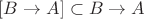$[B\to A]\subset B\to A$