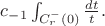 $c_{-1} \int_{C_r^-(0)} \frac{dt}{t}.$