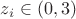 $z_i \in (0,3)$