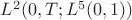 $L^2(0,T; L^5(0,1))$