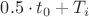 $0.5 \cdot t_0+T_i$