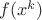 $f(x^k)$