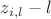 $z_{i,l}- l$
