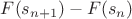 $F(s_{n+1}) - F(s_{n})$