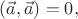 $(\vec{a},\vec{a})=0,$