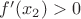 $f'(x_2)>0$