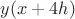 $y(x+4h)$