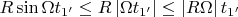 $$R\sin \Omega t_{1^{\prime }}\leq R\left\vert \Omega t_{1^{\prime}}\right\vert \leq \left\vert R\Omega \right\vert t_{1^{\prime }}$$