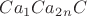 $Ca_1Ca_2\ldotsCa_nC$