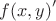 ${f(x,y)}'$