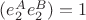 $(e_2^Ae_2^B)=1 $