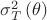 $\[{\sigma _T^2\left( \theta  \right)}\]$