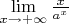 $\lim\limits_{x \to +\infty} \frac{x}{a^x}$