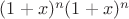 $(1+x)^n(1+x)^n$