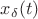 $x_\delta(t)$