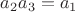 $a_2a_3 = a_1$