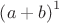 ${{\left( a+b \right)}^{1}}$