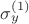 $\sigma_y^{(1)}$