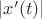$|x'(t)|$