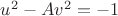 $u^2-Av^2=-1$ $u^2-Av^2=-1$