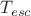 $T_{esc}$