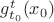 $g_{t_0}^t(x_0)$