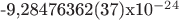 -9,28476362(37)x10^{-24}