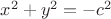$x^2 + y^2=-c^2$