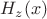 $H_z(x)$