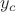$y_{c}$
