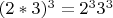$(2*3)^3=2^33^3$