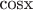 cosx