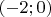 $(-2;0)$