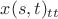 $x(s,t)_{tt}$