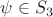 $\psi\in S_3$