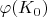 $\varphi(K_0)$