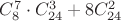 $C_8^7 \cdot C_{24}^3 + 8C_{24}^2$