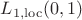 $L_{1,\mathrm{loc}}(0,1)$