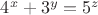 $4^x+3^y=5^z$