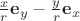 $\frac x r \mathbf{e}_y - \frac y r \mathbf{e}_x$