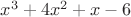 $x^3+4x^2+x-6$