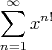 $$ \sum_{n=1}^{\infty} x^{n!} $$
